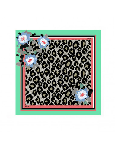 FOULARD ST MACULATO CON FIORI