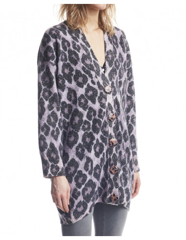 CARDIGAN STAMPA MACULATO GRANDE