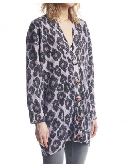 CARDIGAN STAMPA MACULATO GRANDE