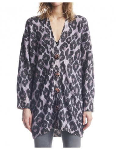 CARDIGAN STAMPA MACULATO GRANDE