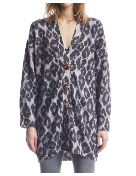 CARDIGAN STAMPA MACULATO GRANDE