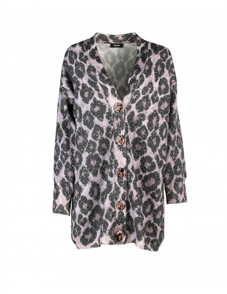 CARDIGAN STAMPA MACULATO GRANDE