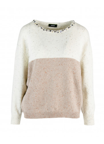 MAGLIA OVER JEWEL BICOLORE