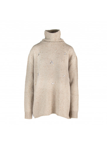 MAGLIA JEWEL CON COLLO A CIAMBELLA 2