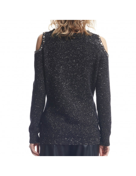 GIROCOLLO JEWEL CON OBLO' SULLE SPALLE