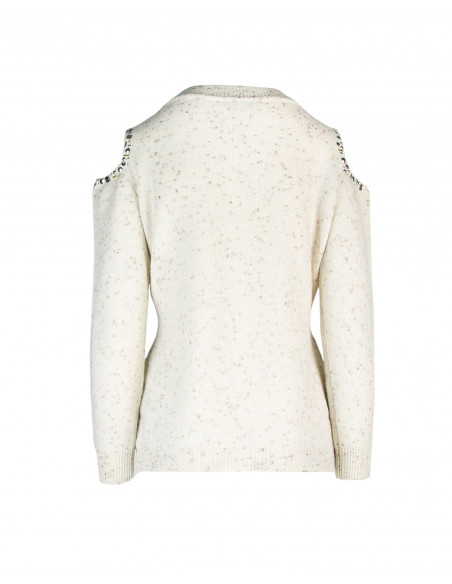 GIROCOLLO JEWEL CON OBLO' SULLE SPALLE