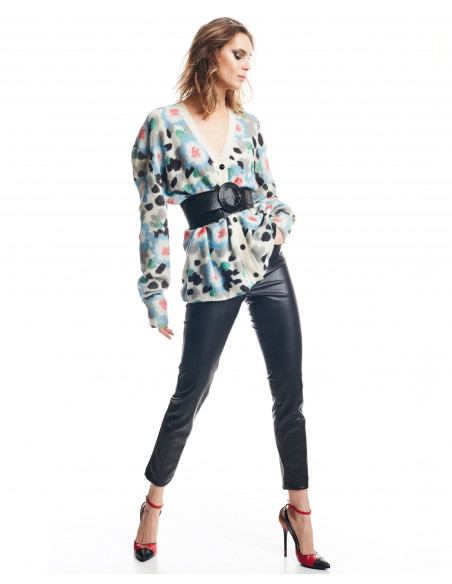 CARDIGAN OVER STAMPA FIORI