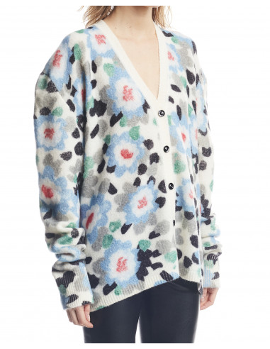 CARDIGAN OVER STAMPA FIORI