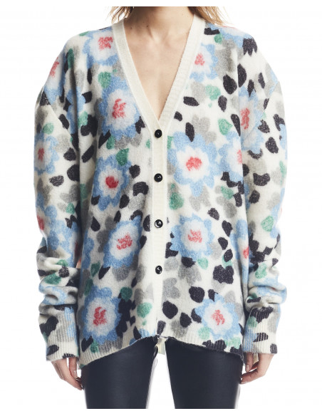 CARDIGAN OVER STAMPA FIORI