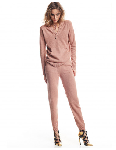 FELPA IN MAGLIA LUREX CON BORCHIETTE