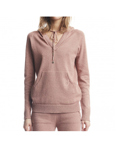 FELPA IN MAGLIA LUREX CON BORCHIETTE