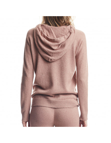 FELPA IN MAGLIA LUREX CON BORCHIETTE
