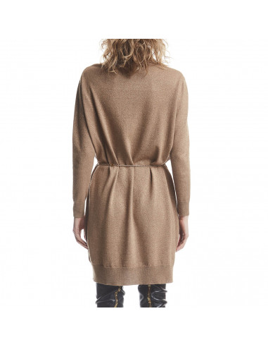 ABITO DOLCEVITA IN MAGLIA LUREX  CON CINTURA...