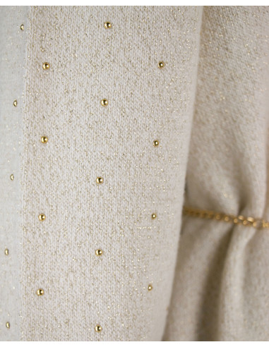 ABITO DOLCEVITA IN MAGLIA LUREX  CON CINTURA...