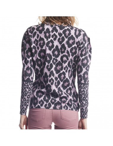 CARDIGAN MACULATO CON STRASS
