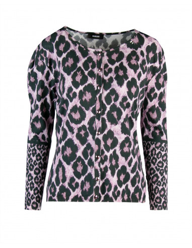 CARDIGAN MACULATO CON STRASS