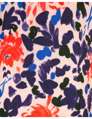 MAGLIA MANICA CORTA STAMPA FIORE