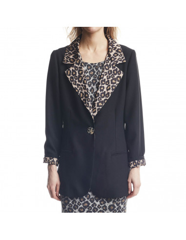 GIACCA C/FODERA MACULATA