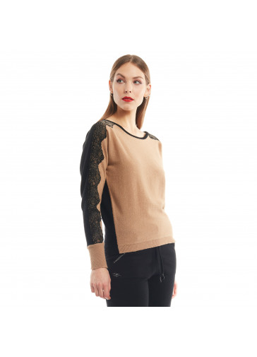 KIMONO C/PIZZO AGUGLIATO + APPL 2
