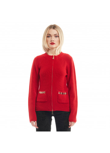 CARDIGAN PUNTO PANNOCCHIA C/RIC CATENE 2