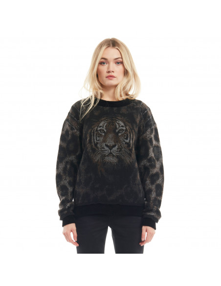 MAGLIA JACQUARD TIGRE+APPL