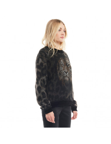 MAGLIA JACQUARD TIGRE+APPL