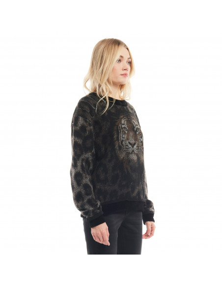 MAGLIA JACQUARD TIGRE+APPL
