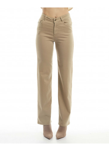 WIDE LEG T.CAPO C/APPLICAZIONI