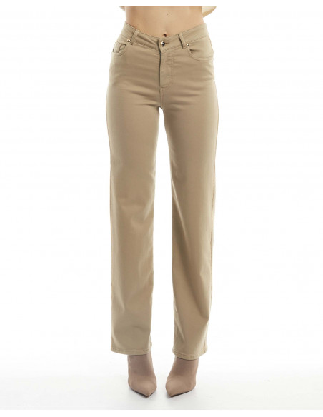 WIDE LEG T.CAPO C/APPLICAZIONI