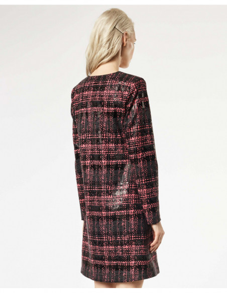 ABITO ST TARTAN C/INSERTI IN VERNICE