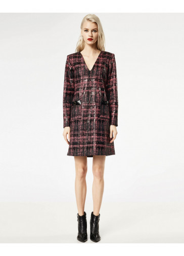 ABITO ST TARTAN     C/INSERTI IN VERNICE