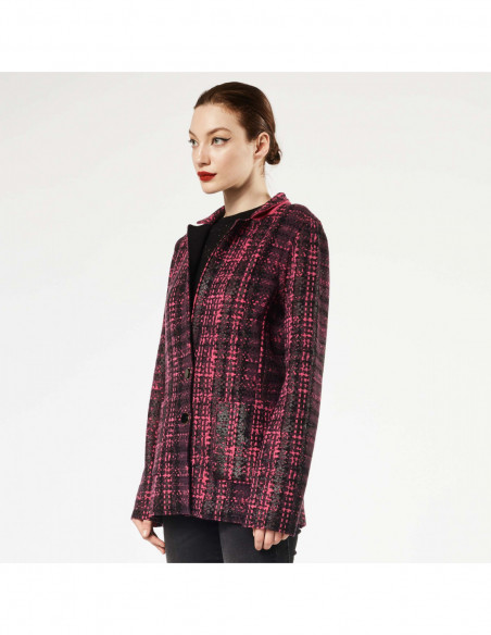 GIACCA IN MAGLIA ST TARTAN+METALLO
