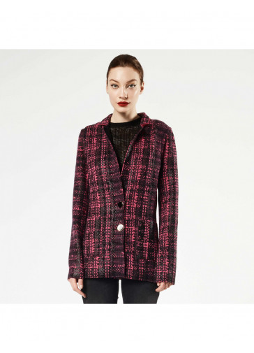 GIACCA IN MAGLIA ST TARTAN+METALLO