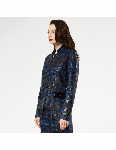 GIACCHINA ST TARTAN C/INSERTI IN VERNICE