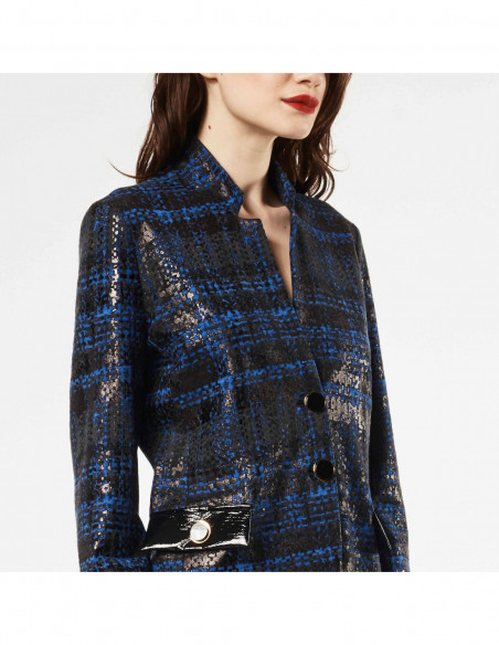 GIACCHINA ST TARTAN C/INSERTI IN VERNICE