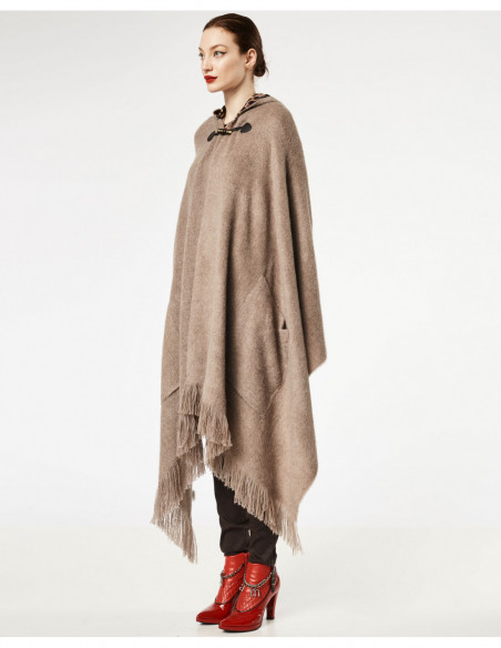 PONCHO C/CAPPUCCIO  ST MACULATO
