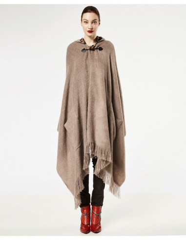 PONCHO C/CAPPUCCIO  ST MACULATO