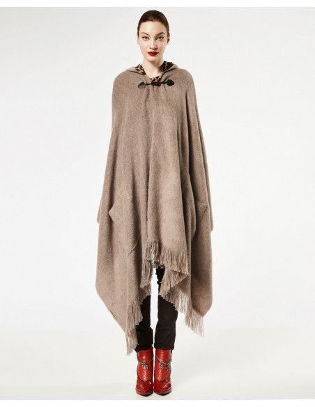 PONCHO C/CAPPUCCIO  ST MACULATO