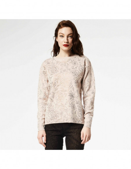 GIROCOLLO LUREX ST FIORI + LAMINA