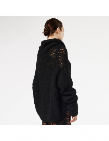 MAGLIA OVER IN ALPACA C/RICAMO