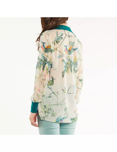 CAMICIA ST UCCELLINIC/FINITURE IN MAGLIA