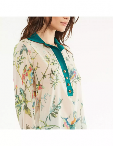 CAMICIA ST UCCELLINIC/FINITURE IN MAGLIA