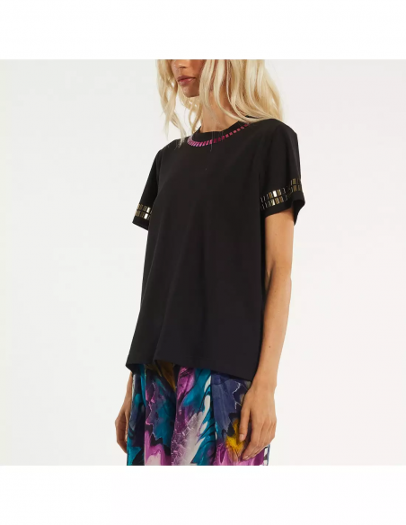 T-SHIRT C/SPECCHIETTI MULTICOLOR