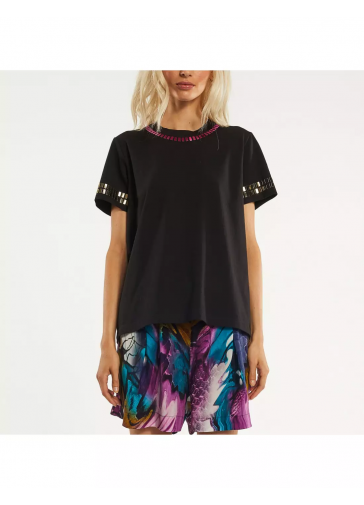 T-SHIRT C/SPECCHIETTI MULTICOLOR
