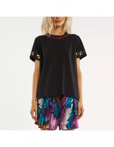 T-SHIRT C/SPECCHIETTI MULTICOLOR