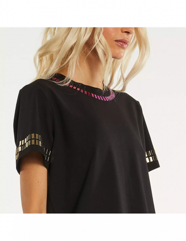 T-SHIRT C/SPECCHIETTI MULTICOLOR