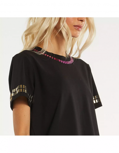 T-SHIRT C/SPECCHIETTI MULTICOLOR