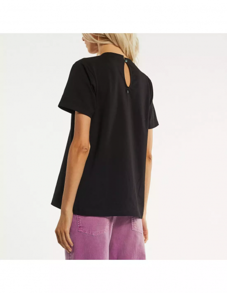 T-SHIRT C/FARFALLA RICAMATA