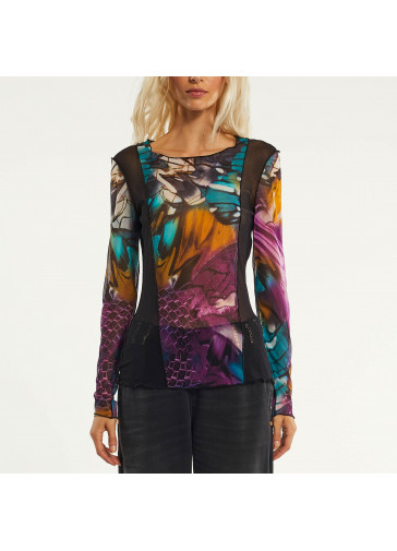 T-SHIRT ST FARFALLA IN RETINA