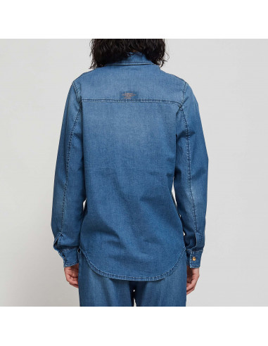 CAMICIA DENIM LIGHT C/APPL